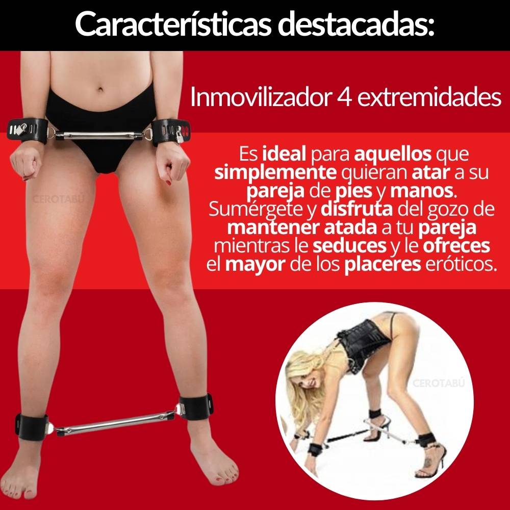 Barra Sometedora Bondage Amarre Manos Y Pies 50 Sombras